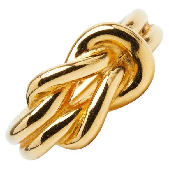 HERMES Accessories - Hermes Atame Scarf Muffler Ring Gold Plated Women's HERMES